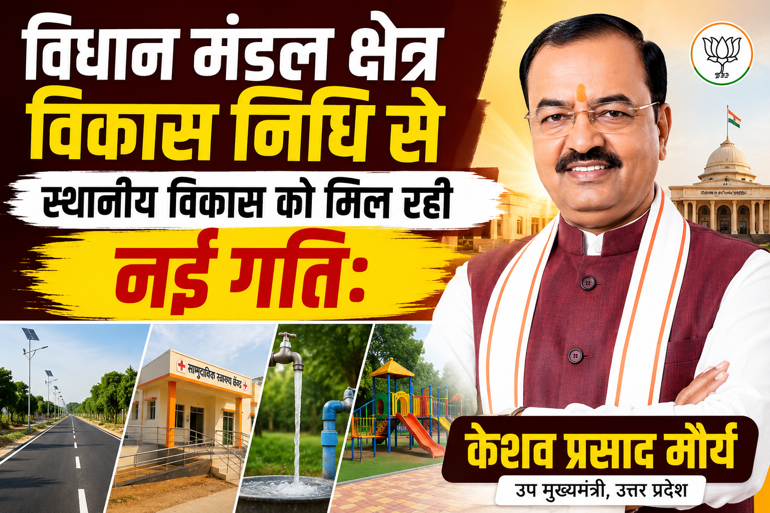 विधान मंडल क्षेत्र विकास निधि से स्थानीय विकास को मिल रही नई गति: केशव प्रसाद मौर्य
