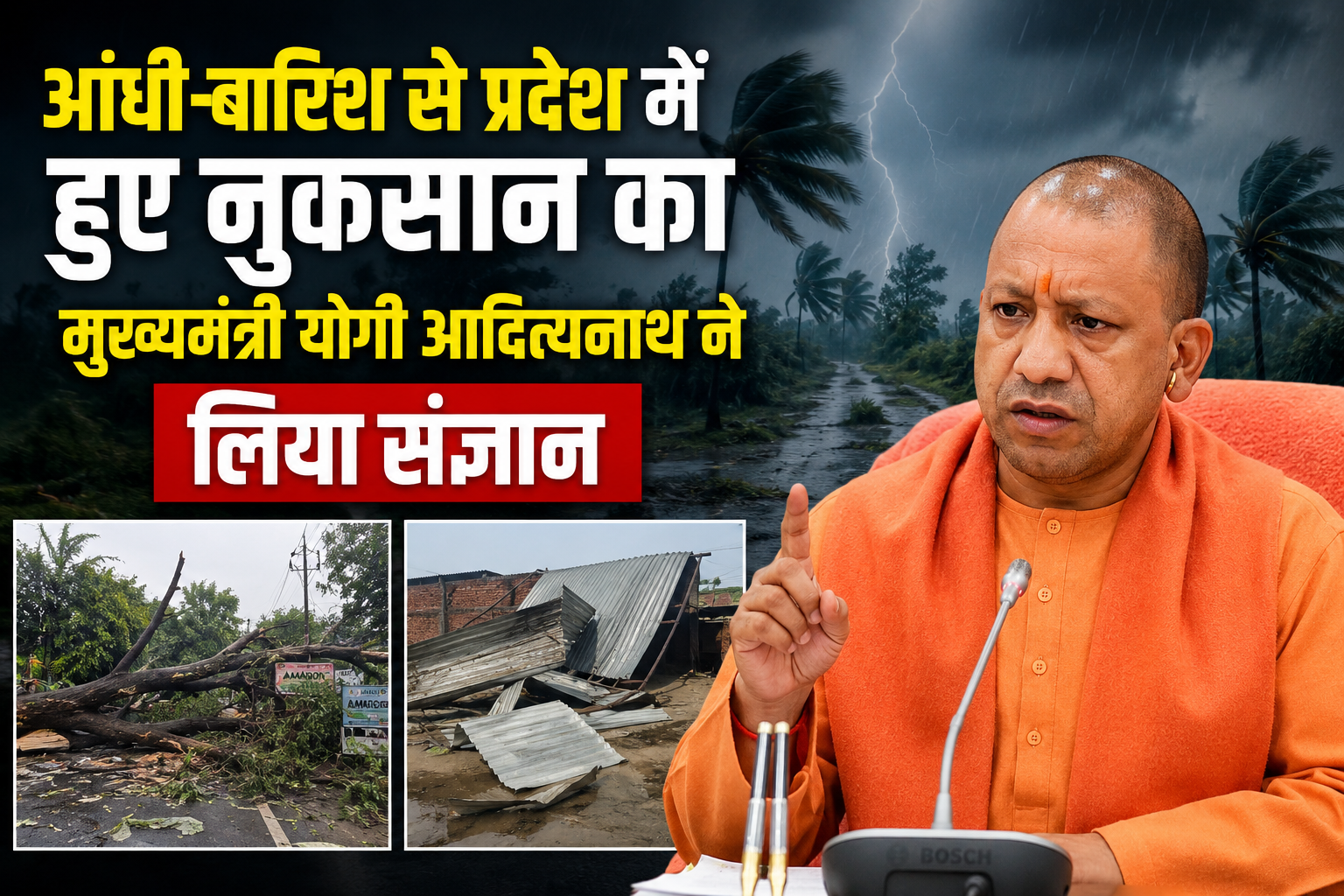 सीएम योगी ने मृतकों के परिजनों के प्रति व्यक्त की संवेदना, तत्काल मुआवजा जारी करने के निर्देश