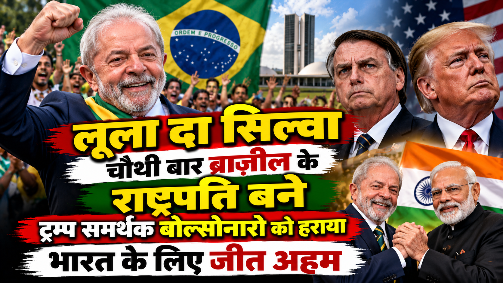 लूला दा सिल्वा चौथी बार ब्राजील के राष्ट्रपति बने, ट्रम्प समर्थक बोल्सोनारो को हराया; भारत के लिए जीत अहम
