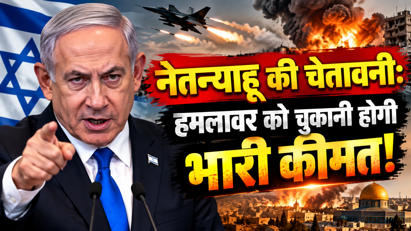 नेतन्याहू का बड़ा बयान: हमलावर को नहीं बख्शेंगे!