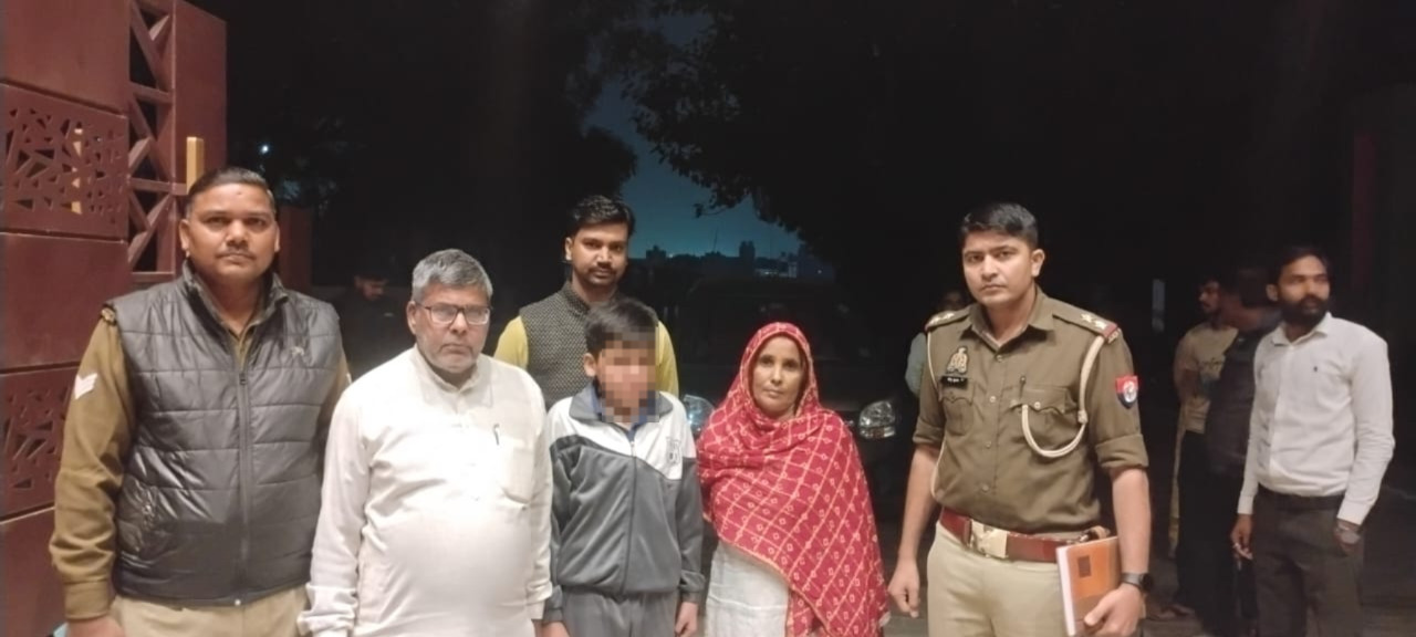 कान्हा माखन स्कूल से गुमशदा बालक को थाना हाईवे पुलिस द्वारा सकुशल किया बरामद