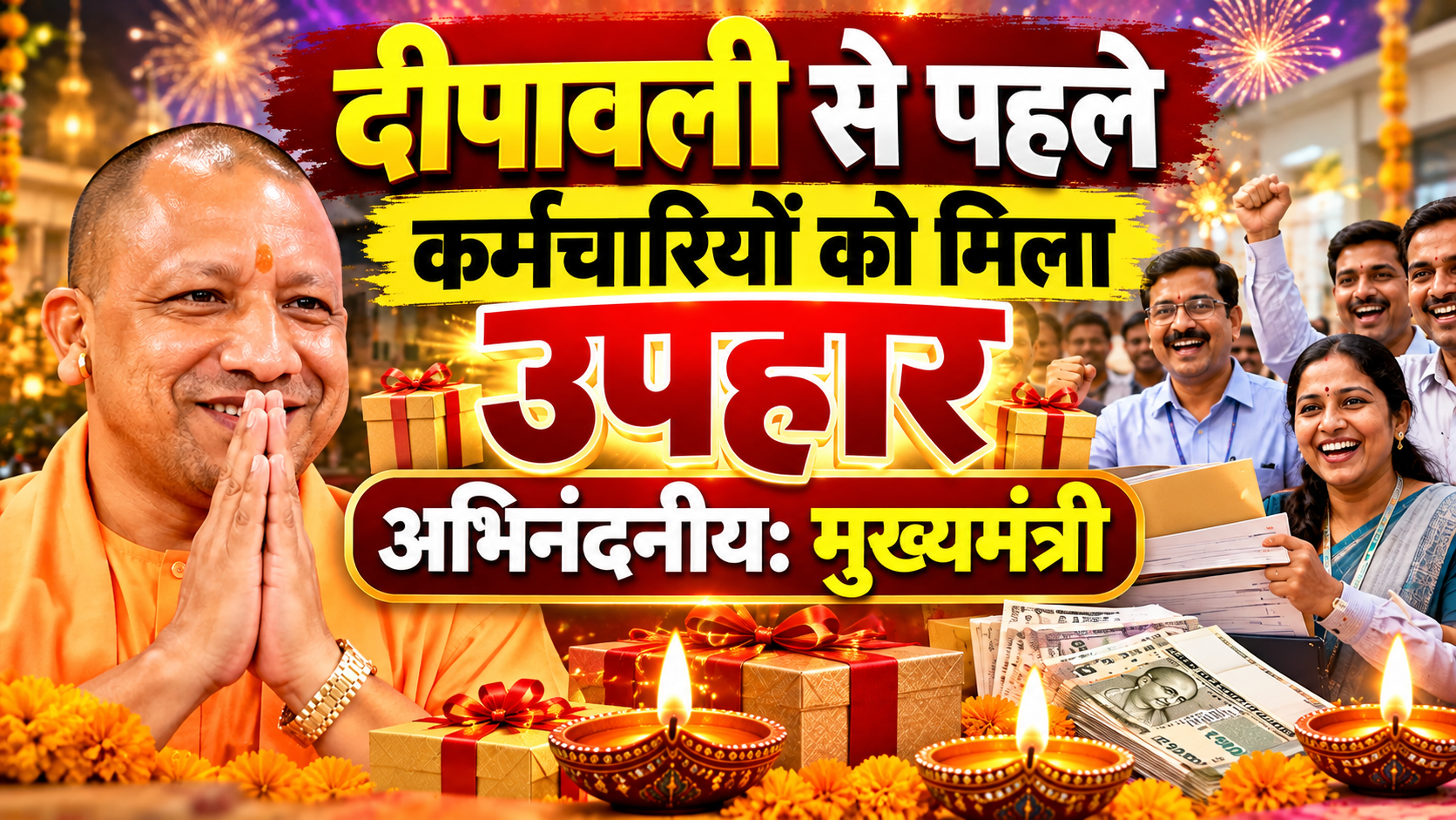 दीपावली से पहले कर्मचारियों को मिला उपहार अभिनंदनीय: मुख्यमंत्री